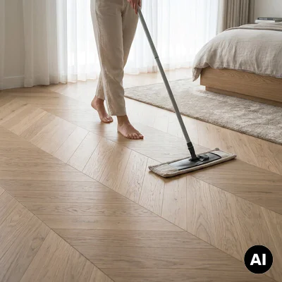 Podłoga drewniana Jodełka francuska Select Bezbarwny 14 mm, 5905745601862