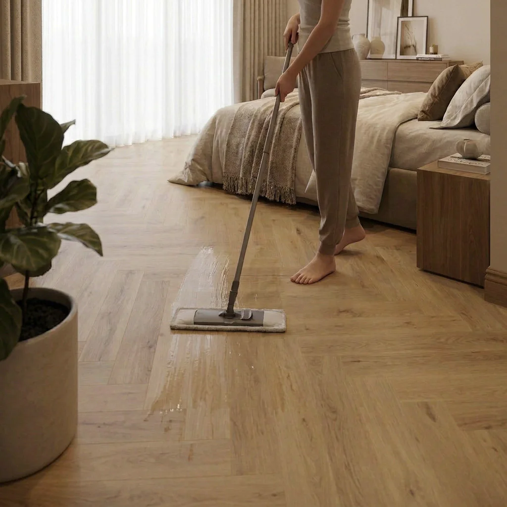 Panele winylowe SPC ze zintegrowanym podkładem Jodełka Noble Klasa 32 5 mm, PAN000343