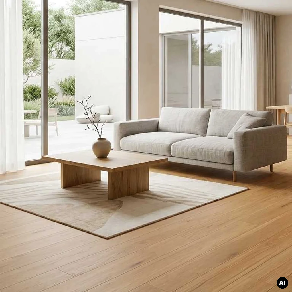 Podłoga drewniana Dąb Naturalny Calm 10.3 mm TAK, 78613