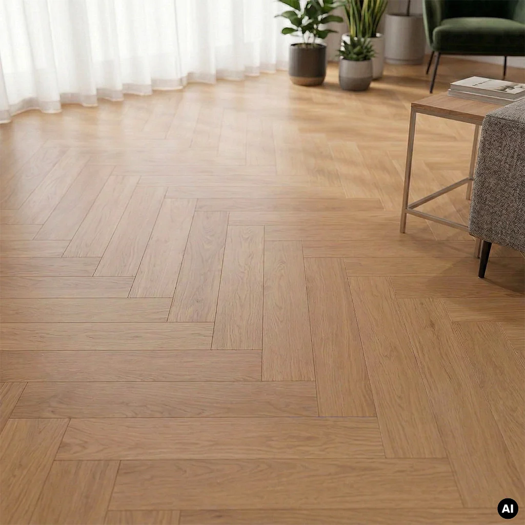 Podłoga drewniana Jodełka Dąb Kaschmir Calm 10.3 mm TAK, 78858