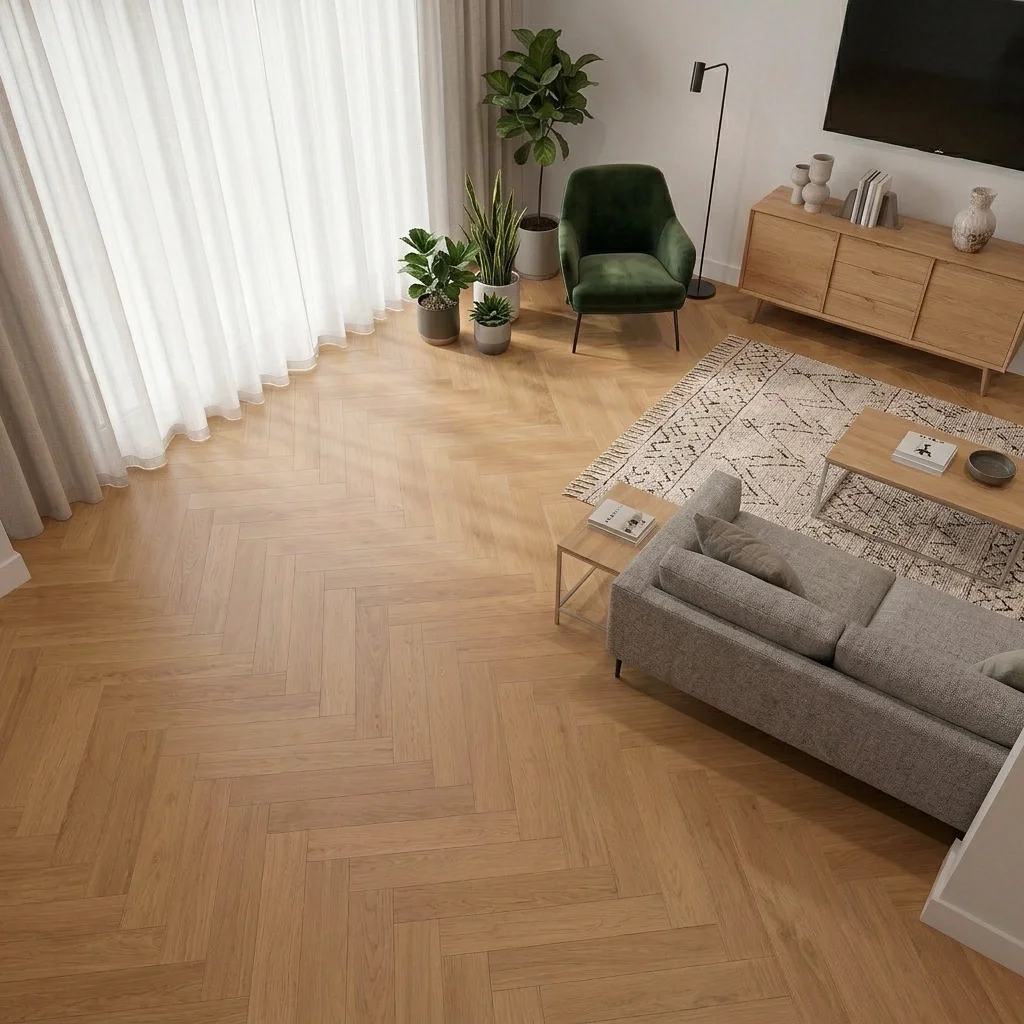 Podłoga drewniana Jodełka Dąb Kaschmir Calm 78858 10.3 mm TAK