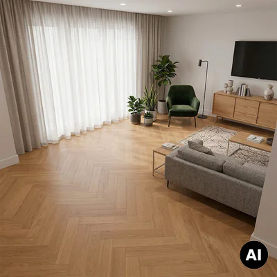Podłoga drewniana Jodełka Dąb Kaschmir Calm 10.3 mm TAK, 78858