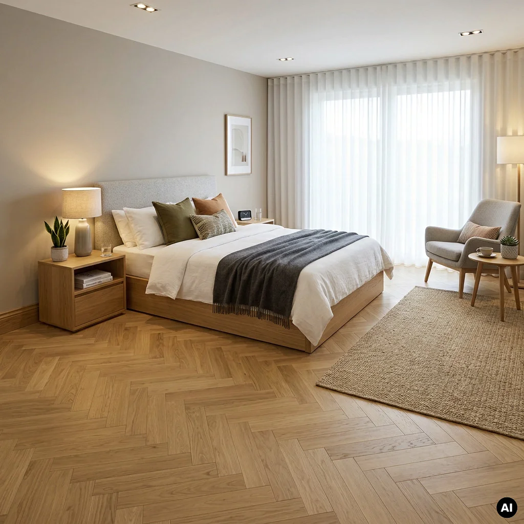 Podłoga drewniana Jodełka Dąb Pure Calm 10.3 mm TAK, 78861