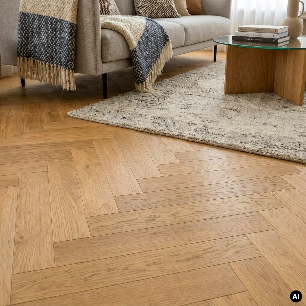 Podloga drewniana Jodełka Dąb Naturalny Lively 10.3 mm TAK, 78512-1
