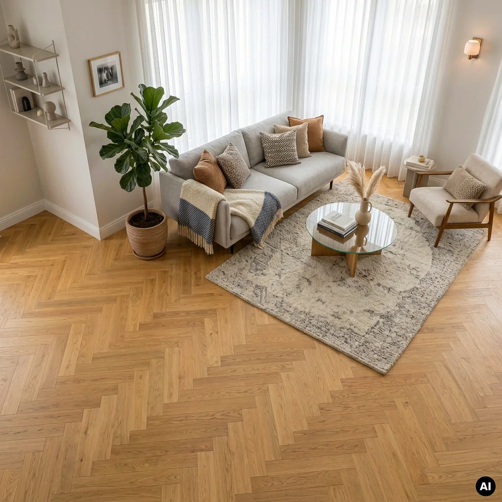 Podloga drewniana Jodełka Dąb Naturalny Lively 10.3 mm TAK, 78512-1