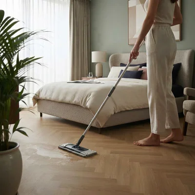 Panele winylowe SPC ze zintegrowanym podkładem Jodełka Mystique Klasa 34 6 mm, PAN000363