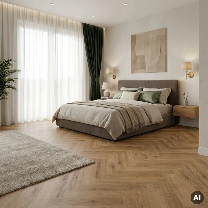 Panele winylowe SPC z podkładem Jodełka Essence Klasa 34 6