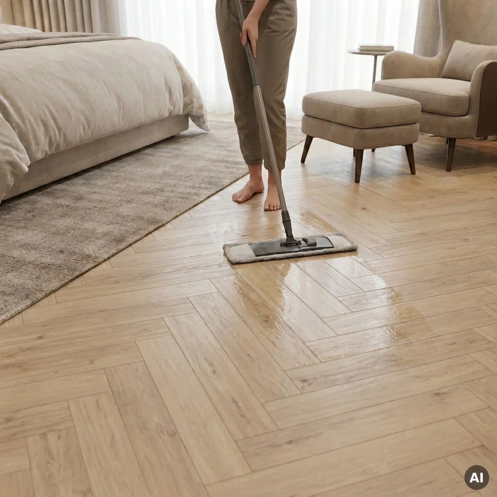 Panele winylowe SPC z podkładem Jodełka Serene Klasa 34 6 mm, PAN000349