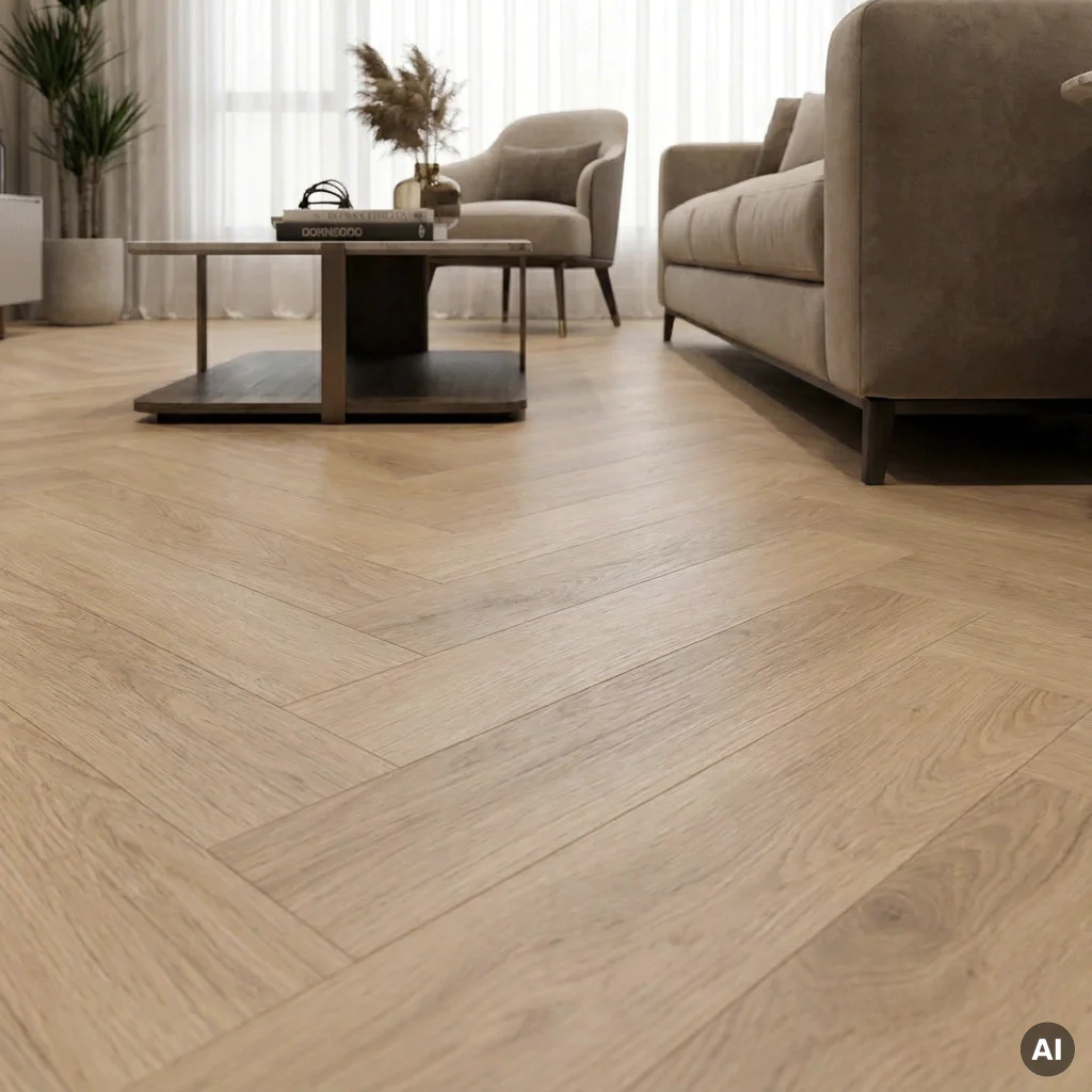 Panele winylowe SPC z podkładem Jodełka Serene Klasa 34 6 mm, PAN000349