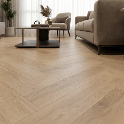 Panele winylowe SPC ze zintegrowanym podkładem Jodełka Serene Klasa 34 6 mm, PAN000349