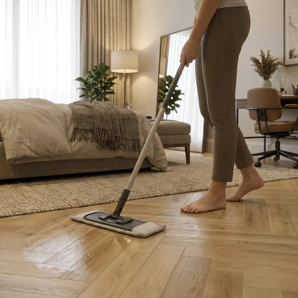 Panele winylowe SPC ze zintegrowanym podkładem Jodełka Vogue Klasa 34 6 mm, PAN000365