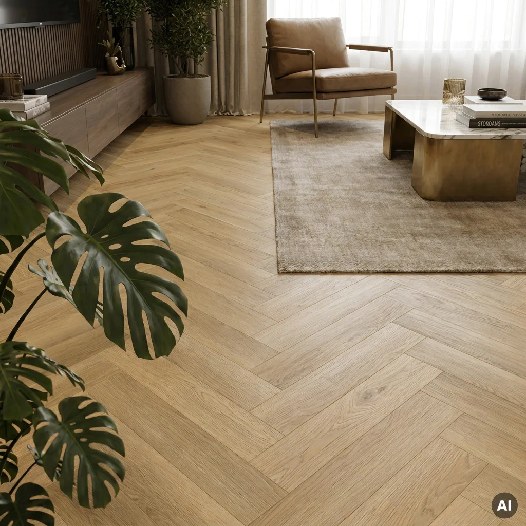 Panele winylowe SPC z podkładem Jodełka Vogue Klasa 34 6 mm, PAN000365