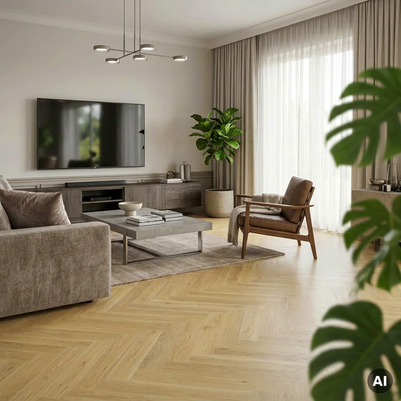 Panele winylowe SPC z podkładem Jodełka Classique Klasa 34