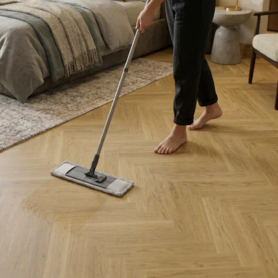 Panele winylowe SPC ze zintegrowanym podkładem Jodełka Classique Klasa 34 6 mm, PAN000369