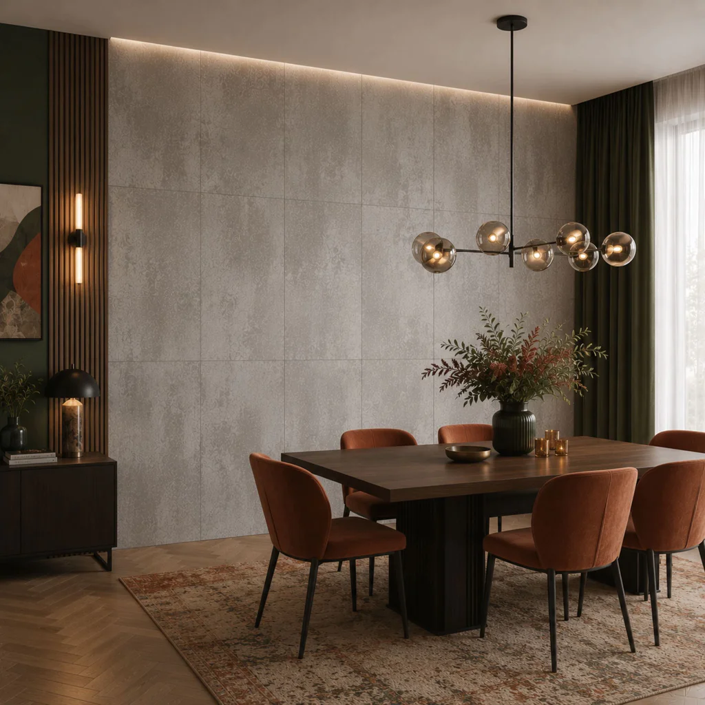 Panele ścienne Smoky Concrete, 6071455