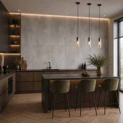 Panele ścienne Smoky Concrete, 6071455