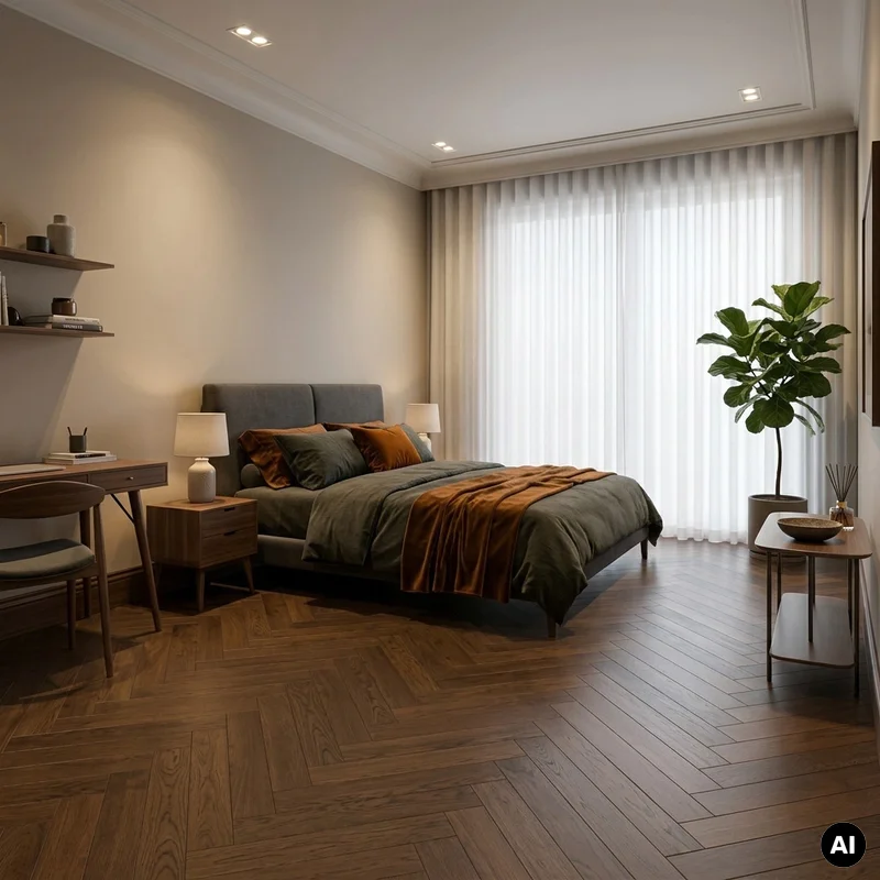 Podłoga drewniana Jodełka Dąb Havanna Lively 10.3 mm TAK,