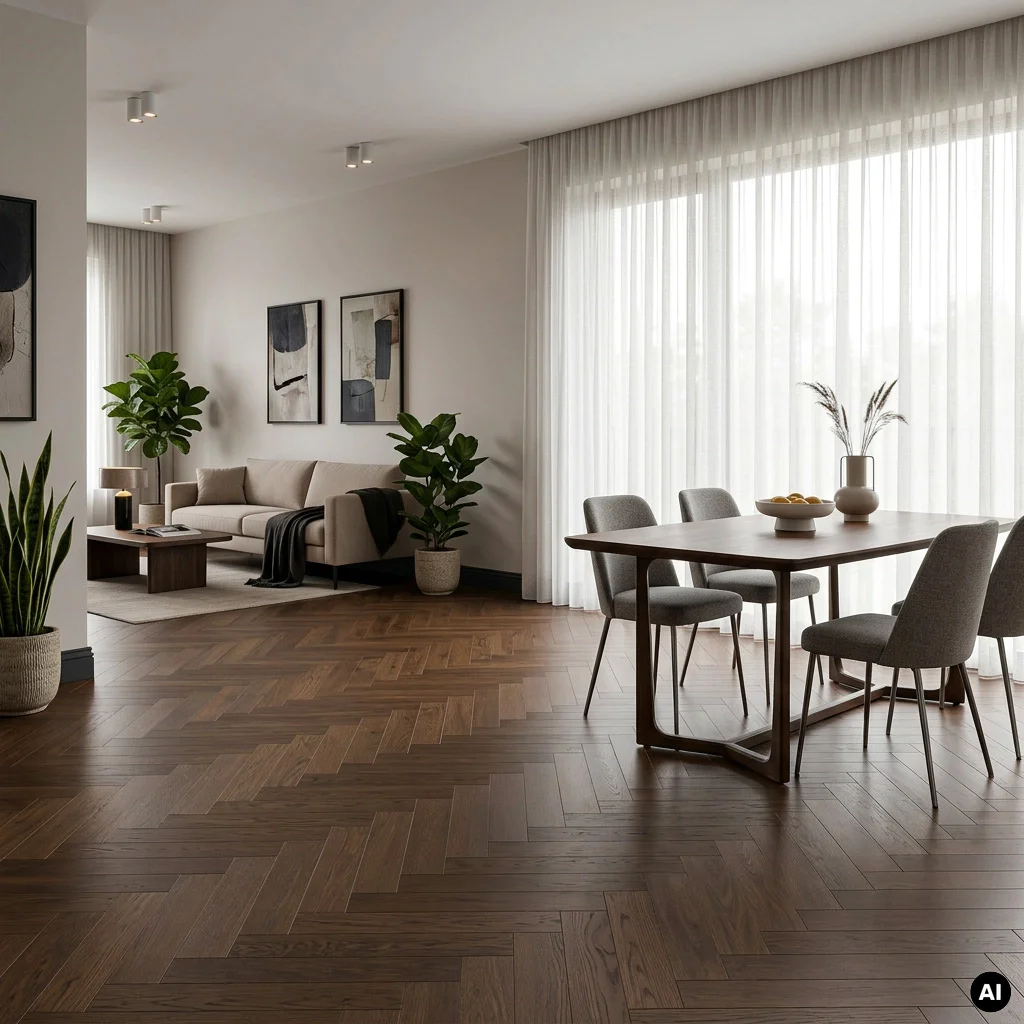 Podłoga drewniana Jodełka Dąb Havanna Lively 10.3 mm TAK, 78988