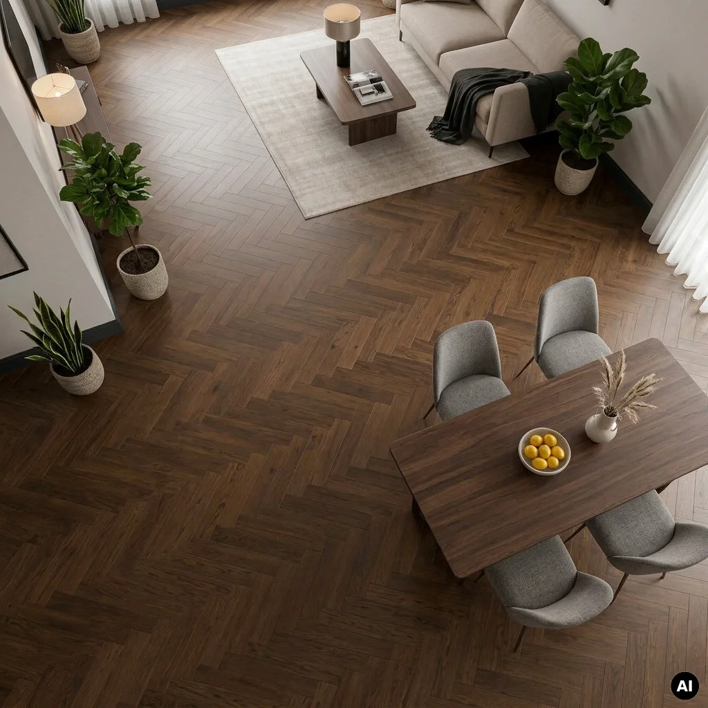 Podłoga drewniana Jodełka Dąb Havanna Lively 10.3 mm TAK, 78988