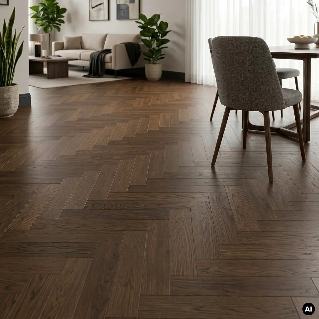 Podłoga drewniana Jodełka Dąb Havanna Lively 10.3 mm TAK, 78988
