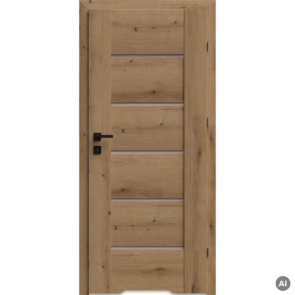Drzwi Auri 0 przylgowe prawe 80 cm WC z podcięciem wentylacyjnym, 5901316119996