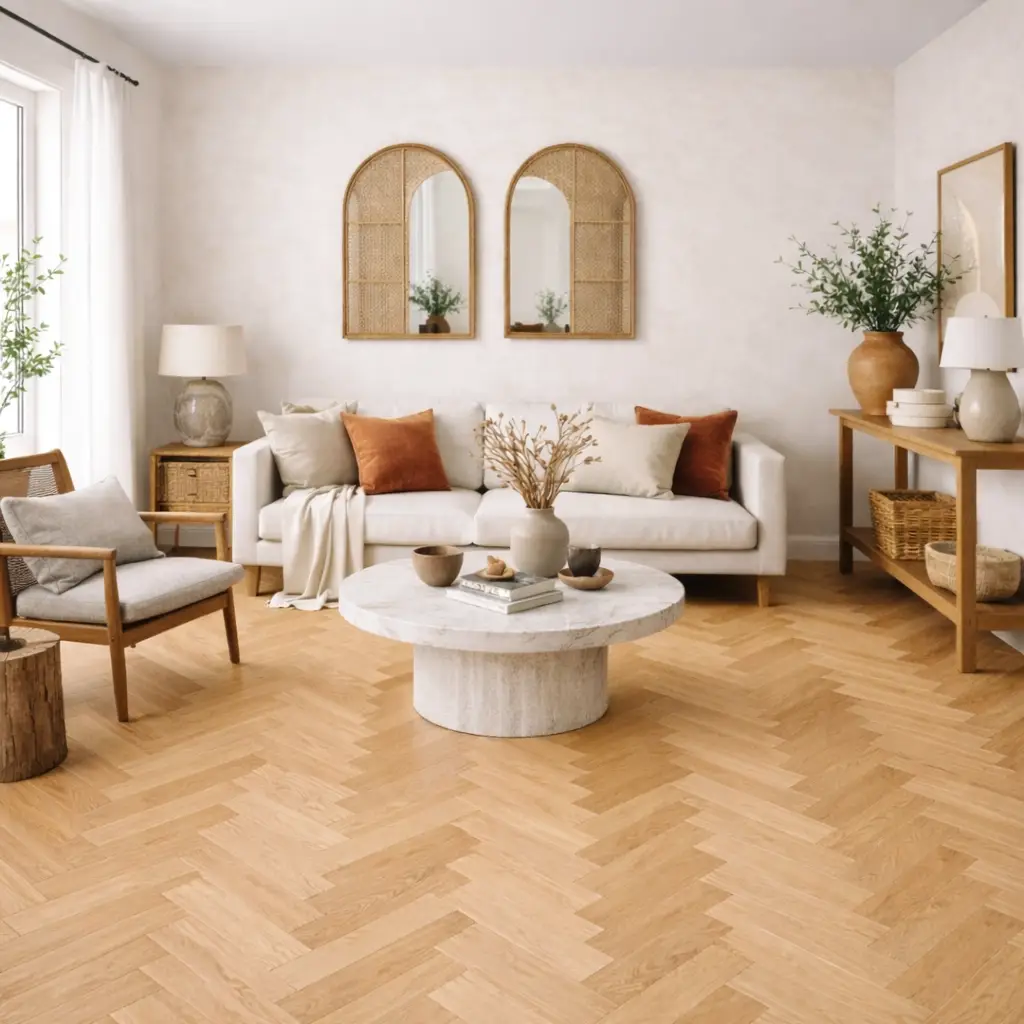 Podłoga drewniana Jodełka Jesion Kaschmir Lively Jodła Kaszmir 78459 9.3 mm