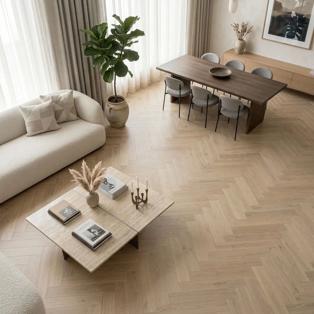 Podłoga drewniana Jodełka Jesion Kaschmir Lively Jodła Kaszmir 9.3 mm TAK, 78459