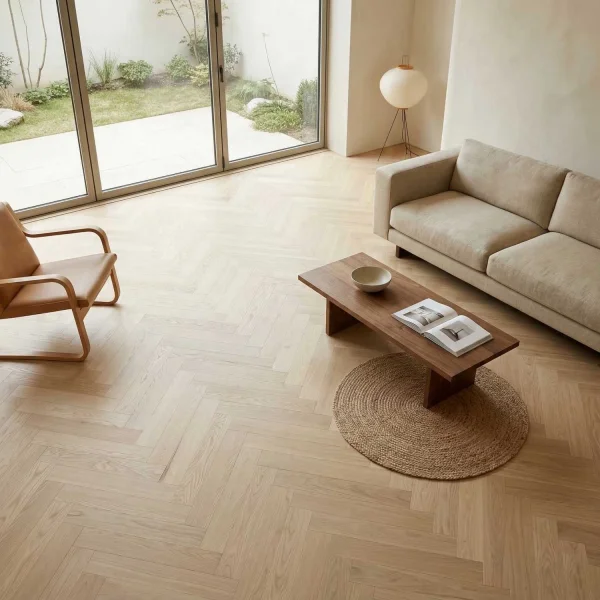 Podłoga drewniana Jodełka Jesion Kaschmir Lively Jodła Ka