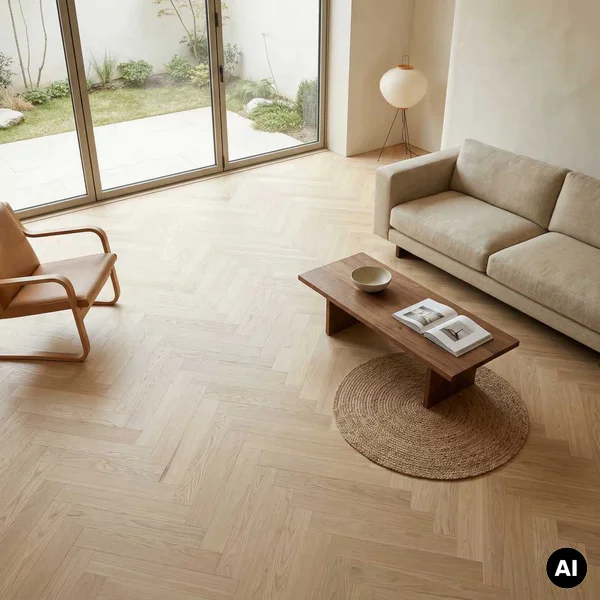 Podłoga drewniana Jodełka Jesion Kaszmir Lively 9.3 mm TAK