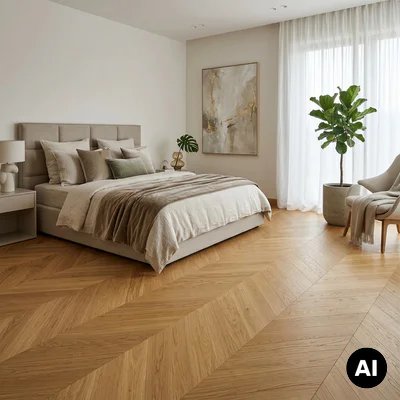 Podłoga drewniana Jodełka Dąb Naturalny 45° Calm 10.3 mm TAK, 79729