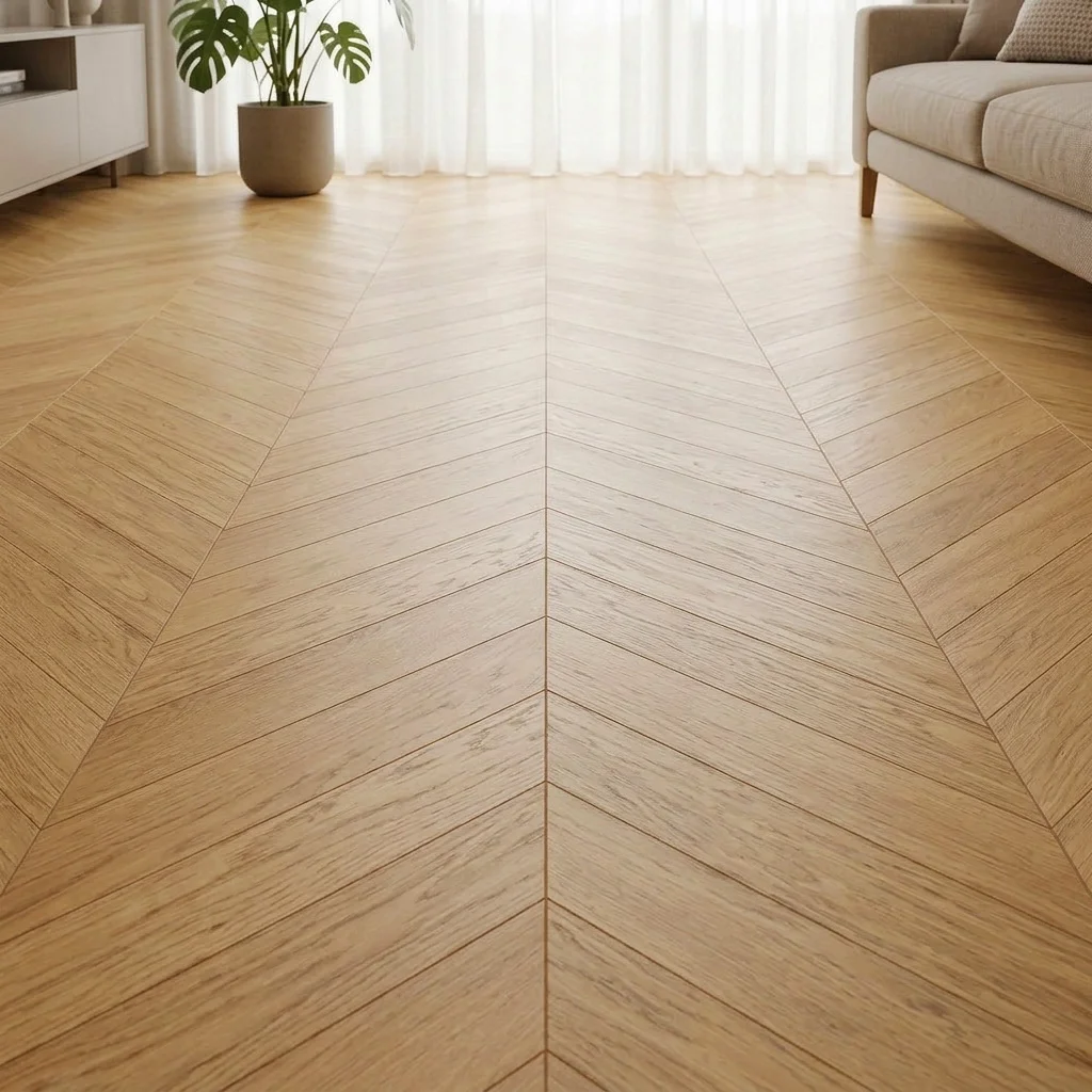 Podłoga drewniana Jodełka Dąb Naturalny 45° Calm 79729 10.3 mm TAK