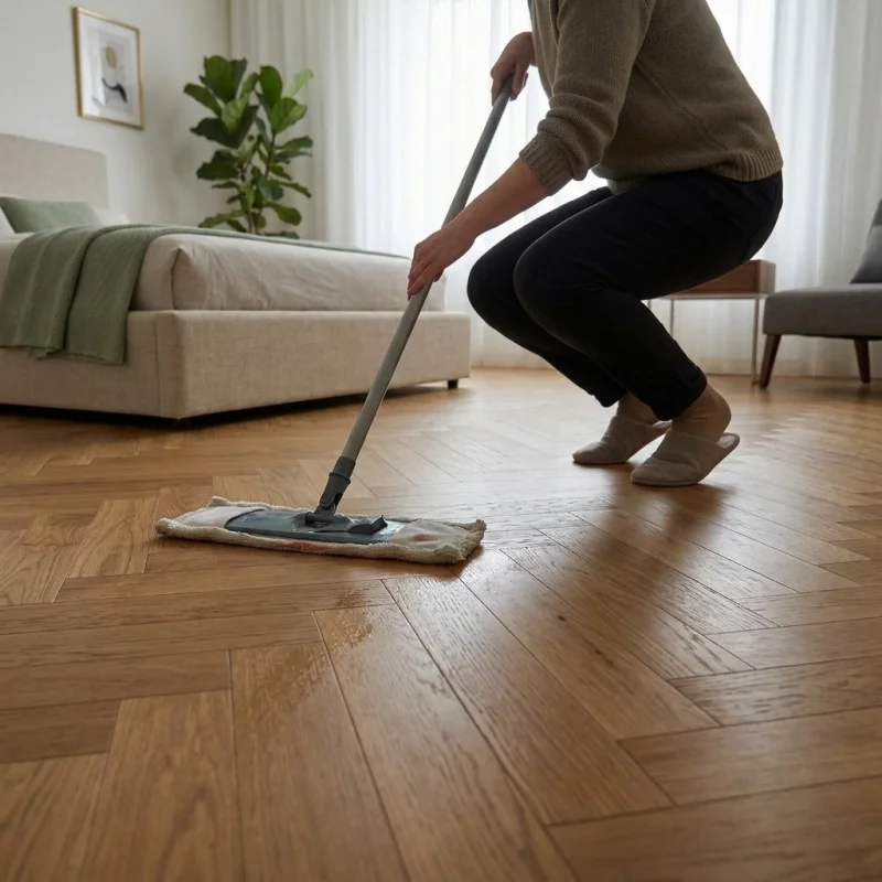 Podłoga drewniana Jodełka Dąb Mandel Lively Colour 79646