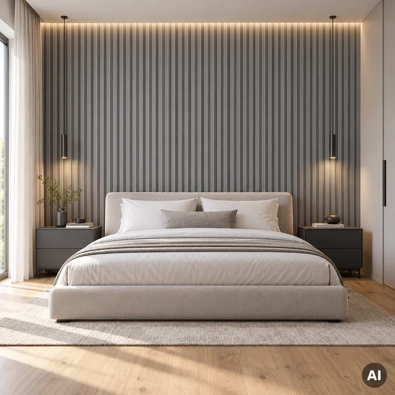 Panel lamelowy Brushed Steel M 160, 6075093 - 2