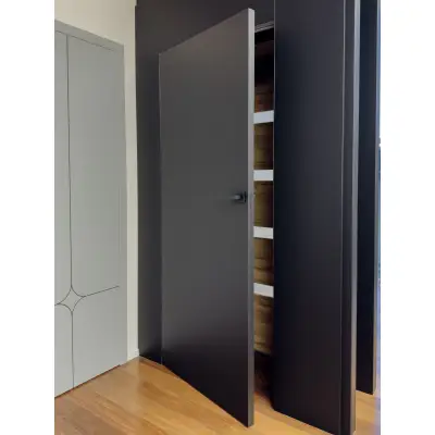 Zestaw Drzwi ukryte + Ościeżnica ukryta wewnętrzna Neo Prawe 80 cm plaster miodu, 100145935, 100140666