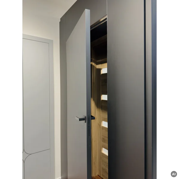 Zestaw Drzwi ukryte bezprzylgowe (otwierane na zewnątrz) WC