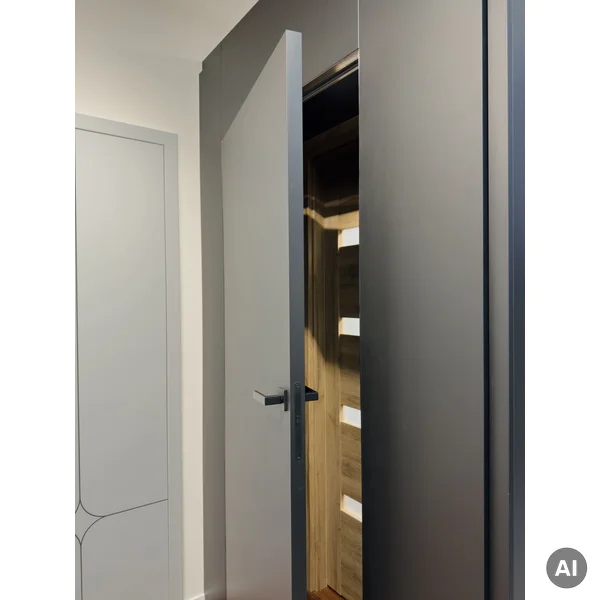 Zestaw Drzwi ukryte bezprzylgowe (otwierane na zewnątrz) WC