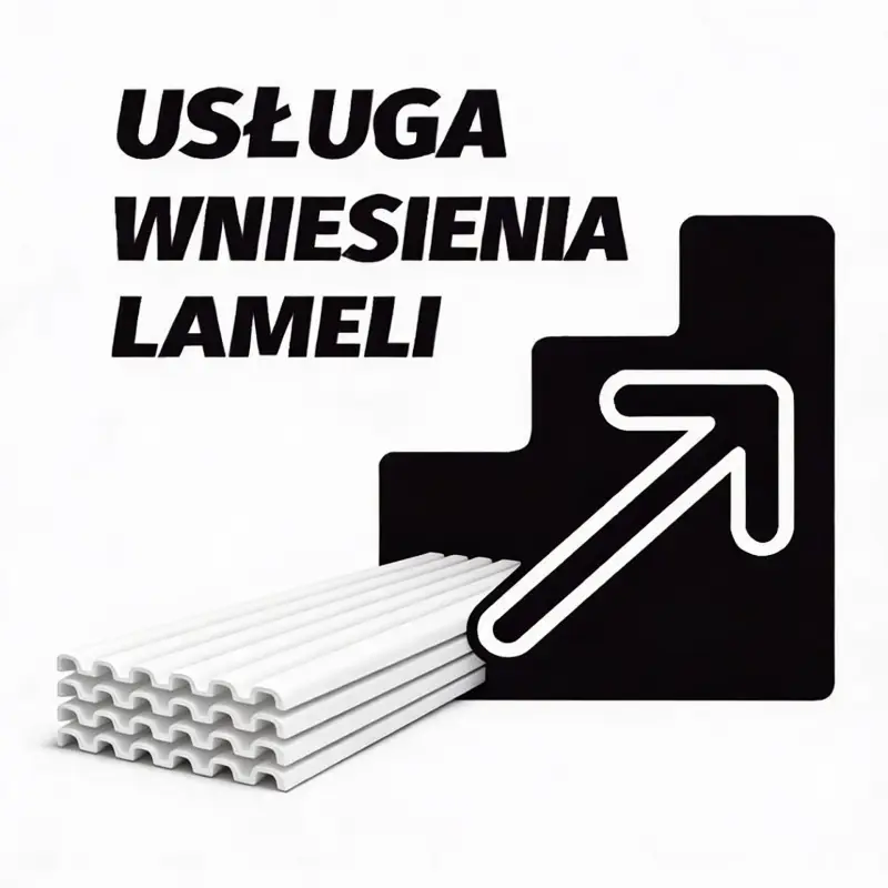 Usługa Wniesienie lameli
