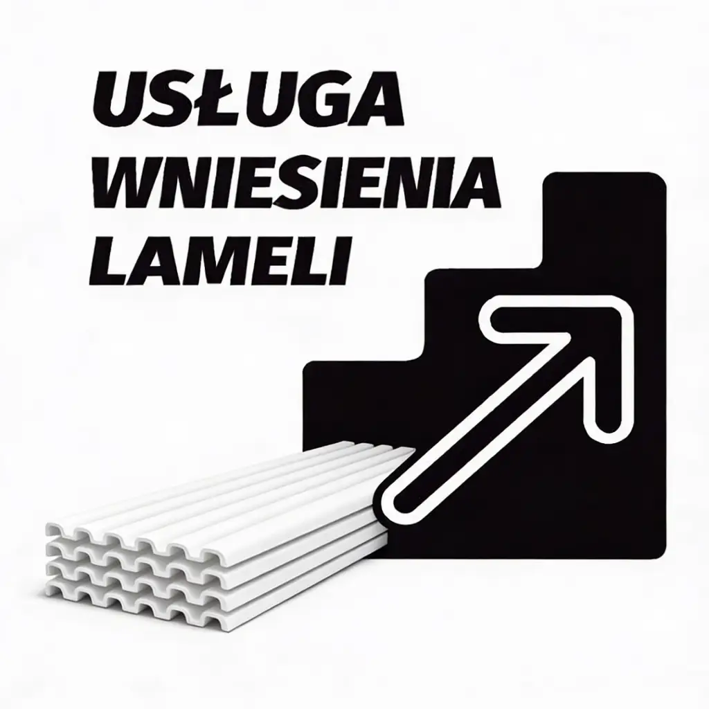 Usługa Wniesienie lameli