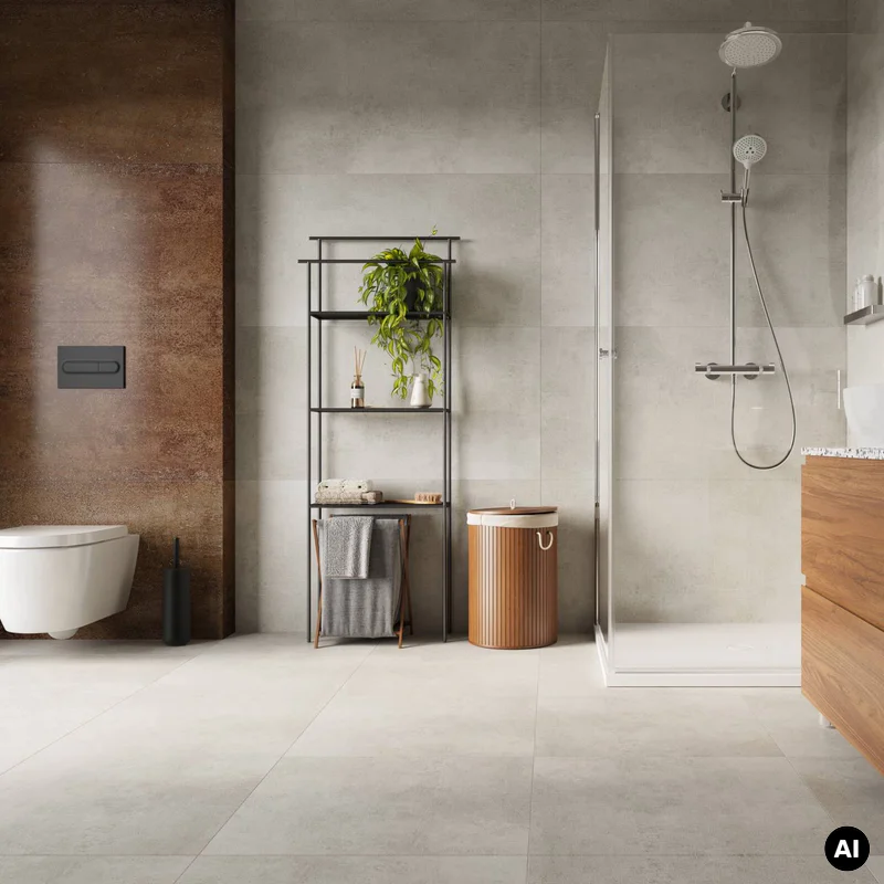 Panele winylowe SPC Concrete Dust 60x60 Matowy 6074898 Klasa