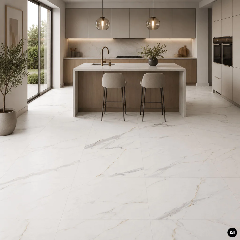 Panele winylowe SPC Calacatta White 60x60 6074903 Klasa 33 6 mm