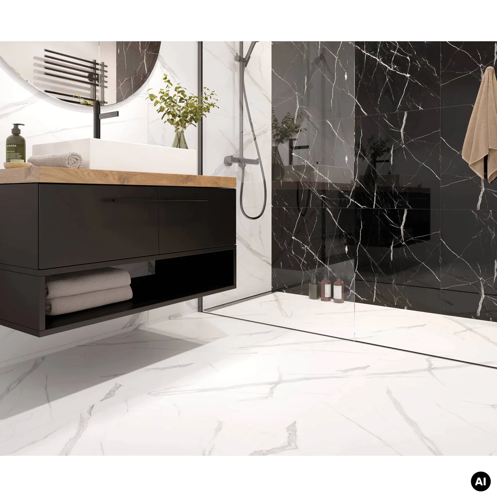 Panele winylowe SPC Calacatta White 60x60 6074903 Klasa 33 6 mm