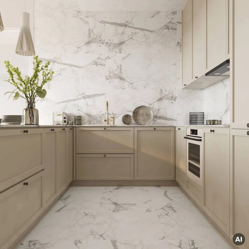 Panele winylowe SPC Calacatta Snow 6 mm Klasa 33, 6074908