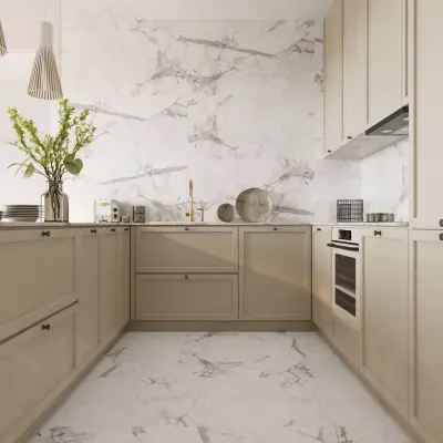 Panele winylowe SPC Calacatta Snow 60x60 6074908 Klasa 33 6 mm