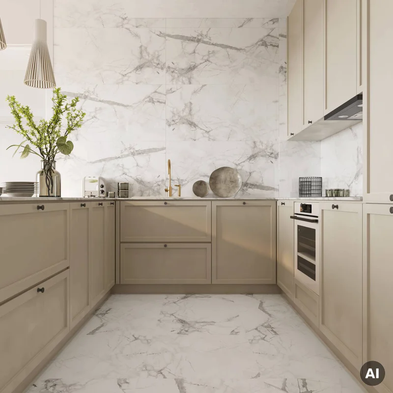 Panele winylowe SPC Calacatta Snow 6 mm Klasa 33, 6074908
