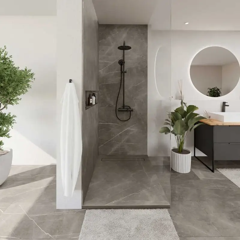 Panele winylowe Marmi Magallan Grey Kamień jasny szary 6486