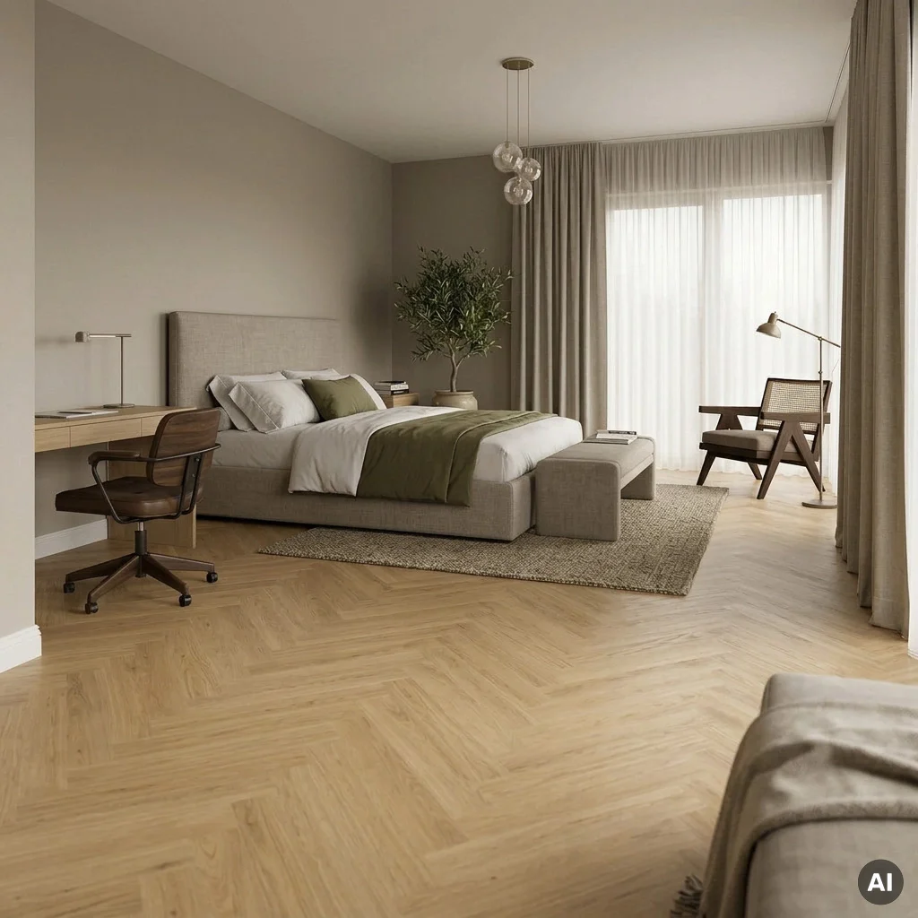 Panele winylowe SPC Jodełka Toffee 5 mm Klasa 33, DOU HB 620-IB