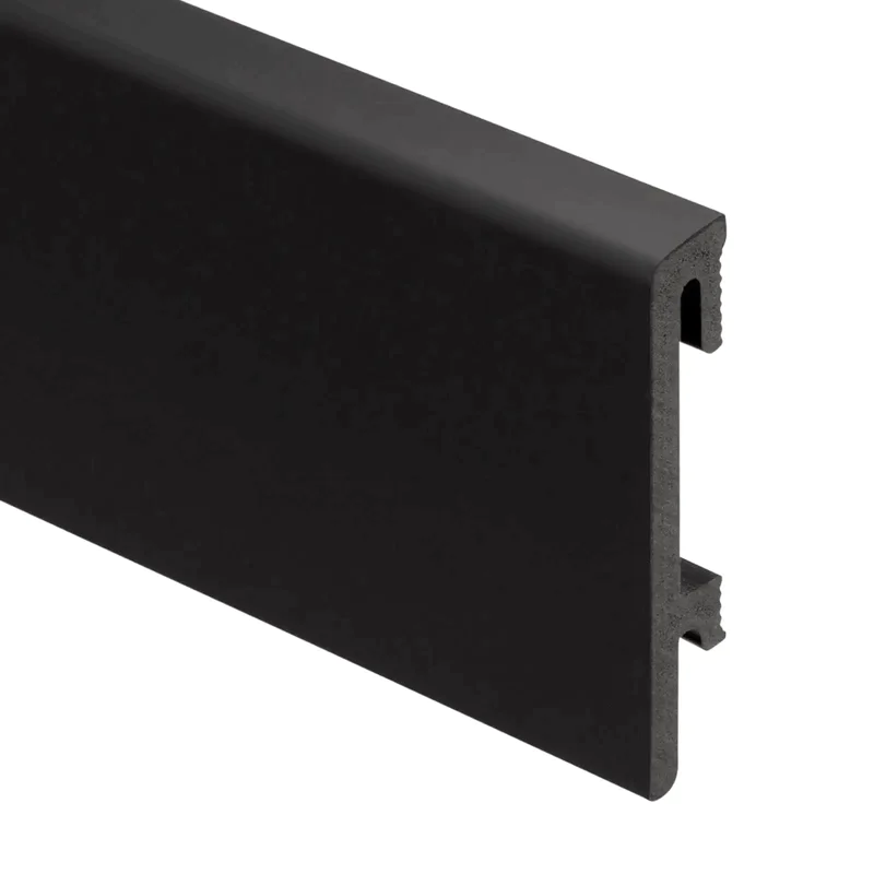 Listwa przypodłogowa PS Bravo 80 mm Czarna folia, BR81F3 - 