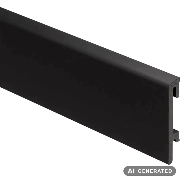 Listwa przypodłogowa PS Bravo 80 mm Czarna folia, BR81F3