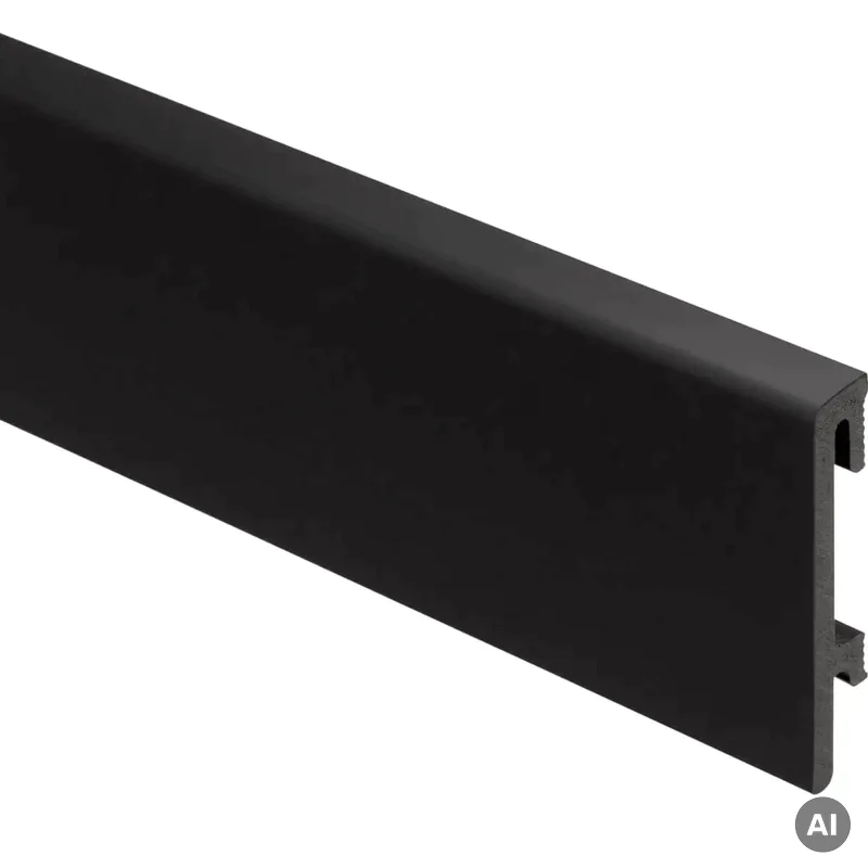 Listwa przypodłogowa PS Bravo 80 mm Czarna folia, BR81F3