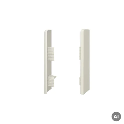 Zaślepki do listew Espumo 209 Off-white komplet Lewa i Prawa, 3032738